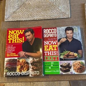 Rocco Dispirito 2 now eat this cookbooks 
Great condition